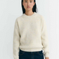 Carmen knitted sweater, ecru