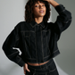 Wes linen jacket, black