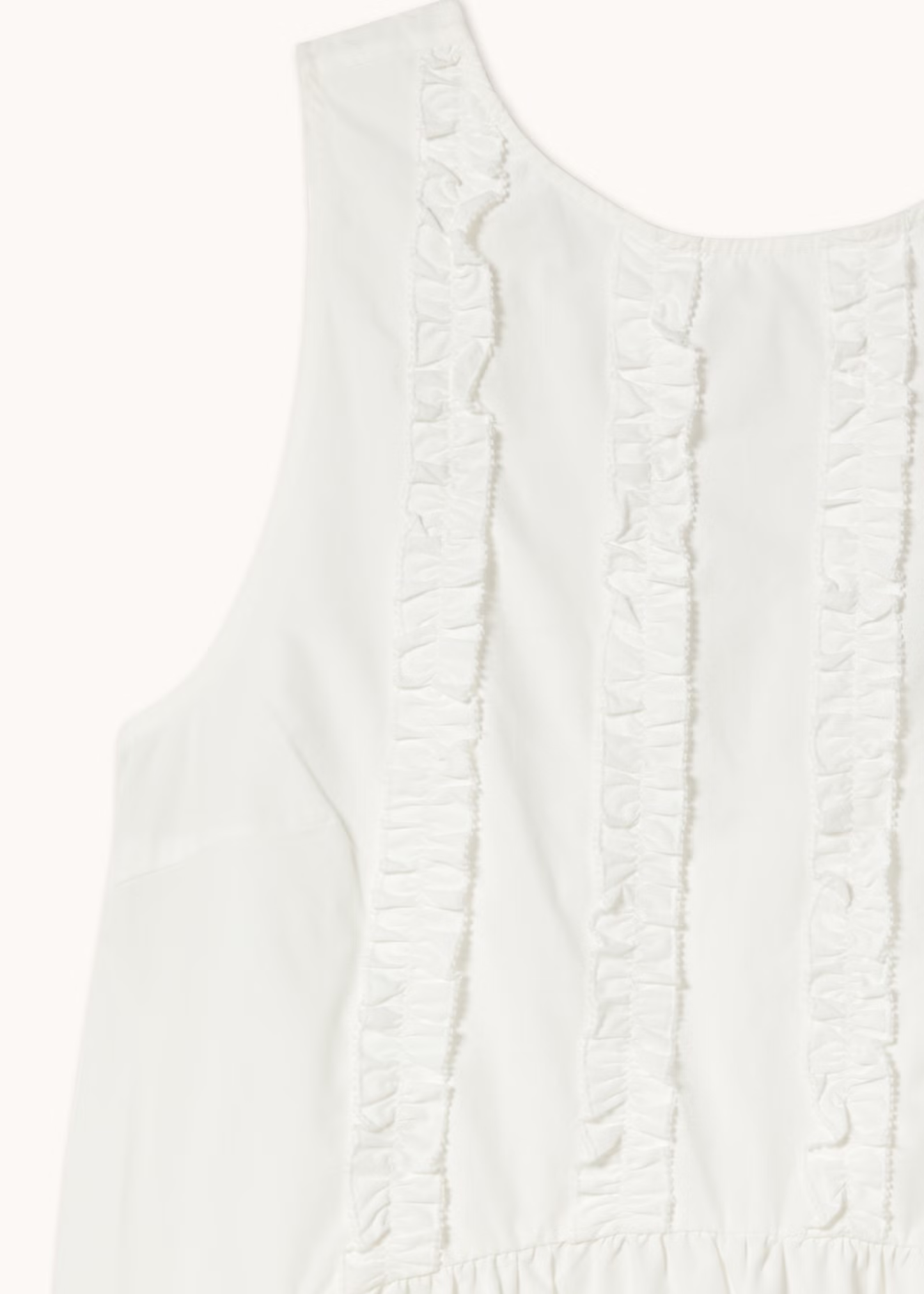 Low back frills dress