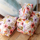 Makeup bag, mod floral
