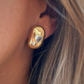 Dome heart studs