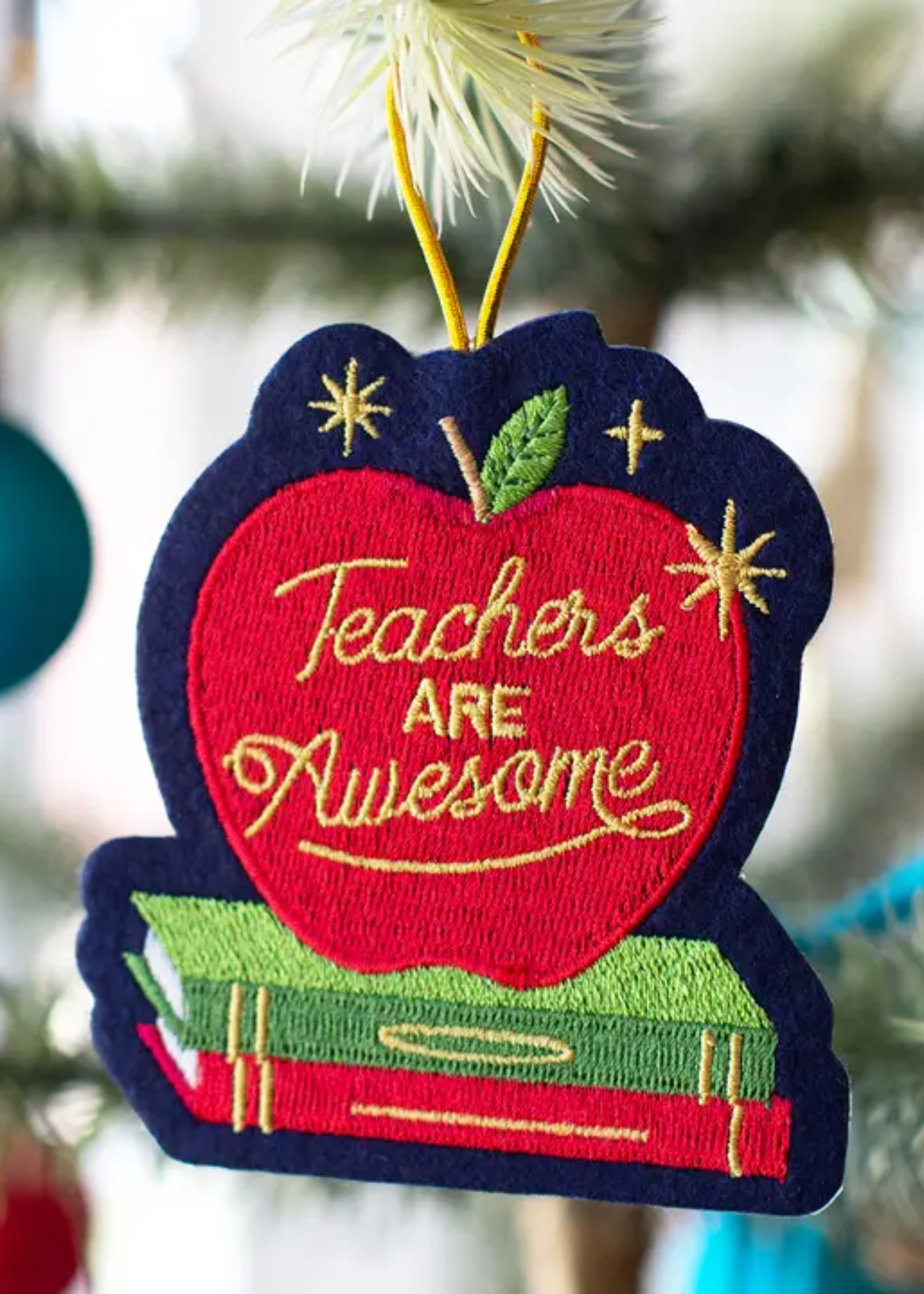 Awesome teachers ornament