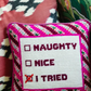 I tried needlepoint pillow