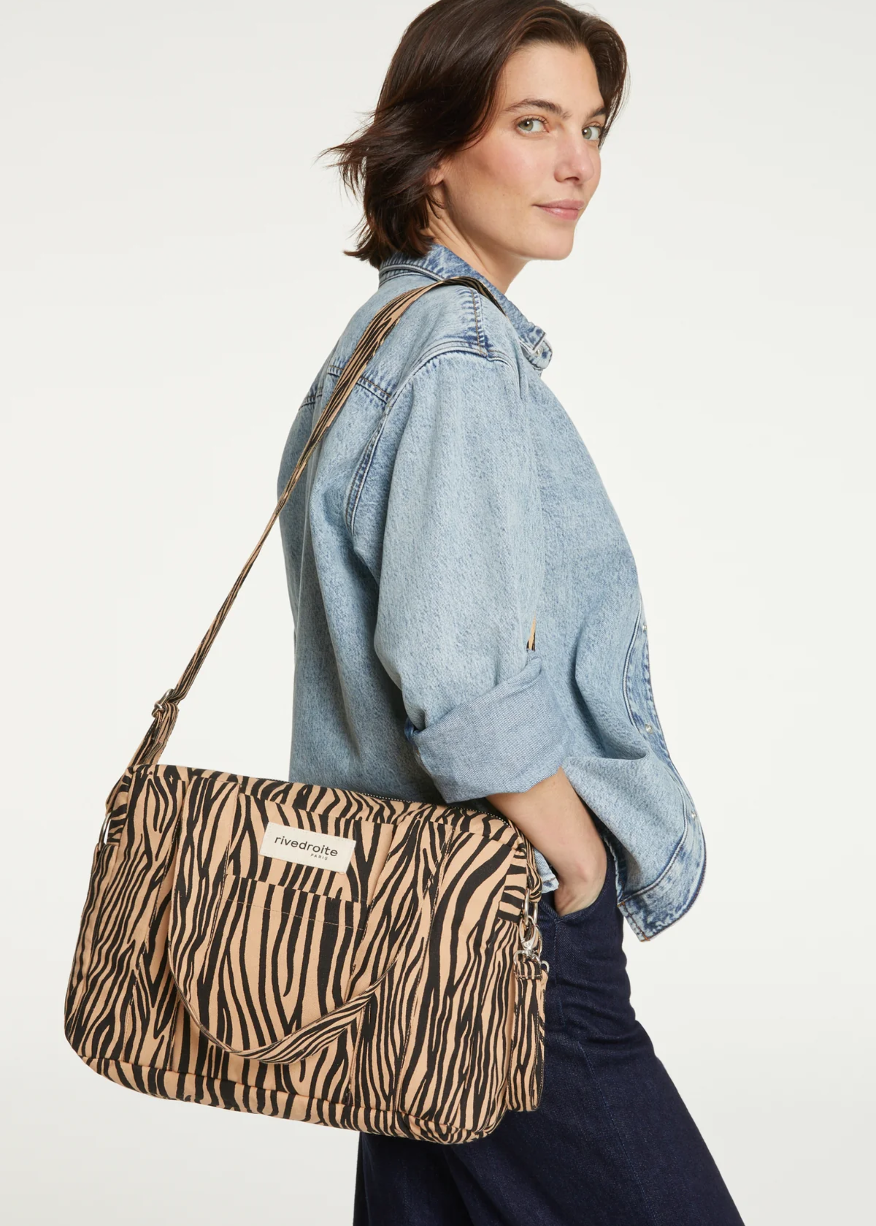 Mini Darcy bag, zebra