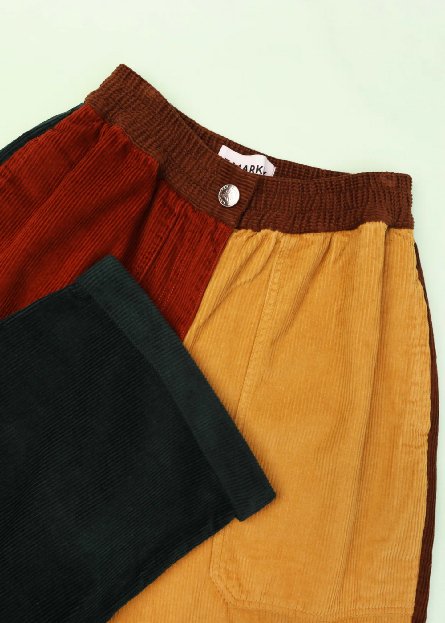 Beckett crop patchwork trouser
