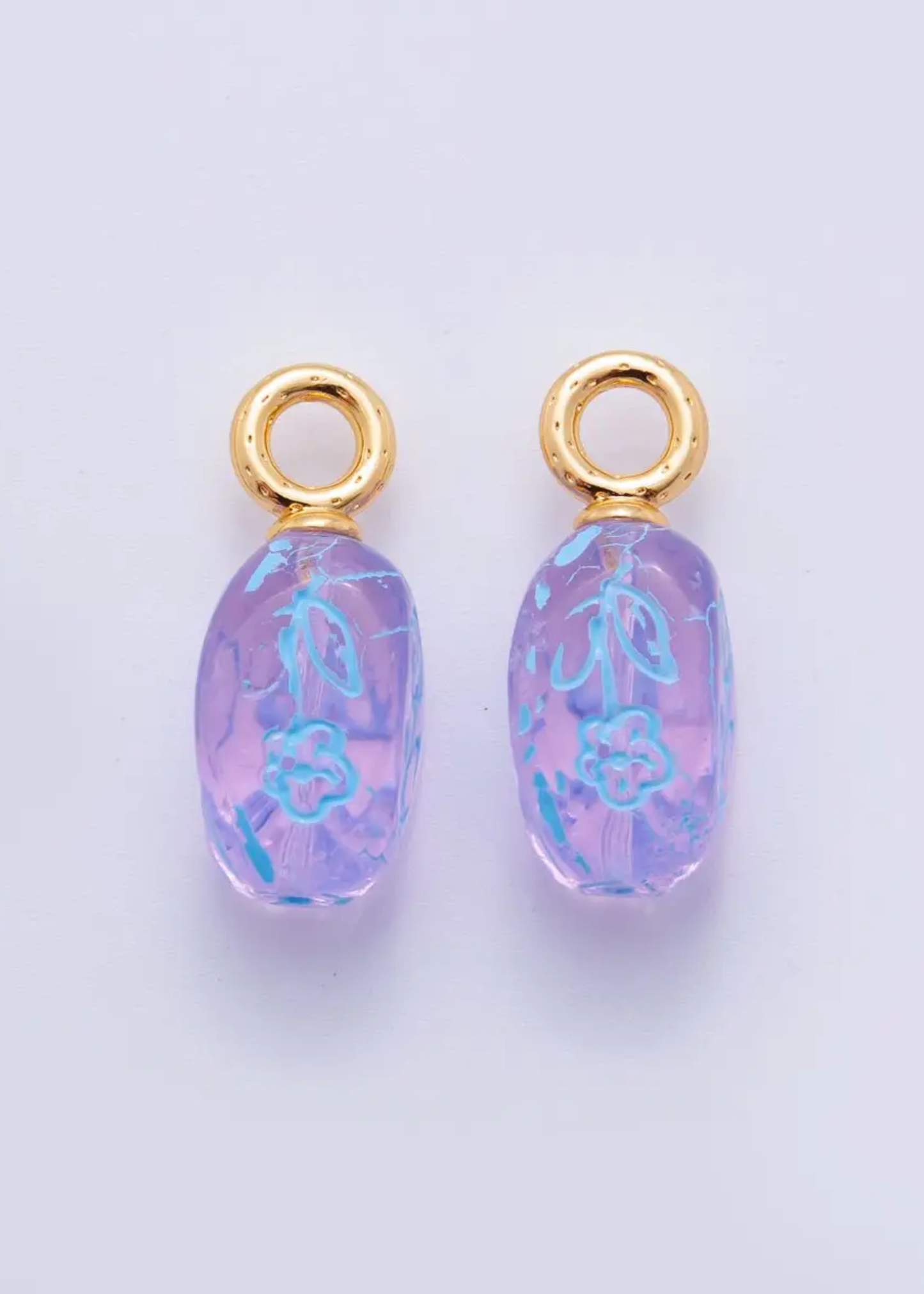 Blue sphere drop charm