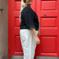 Janus pants II (with side pockets), white