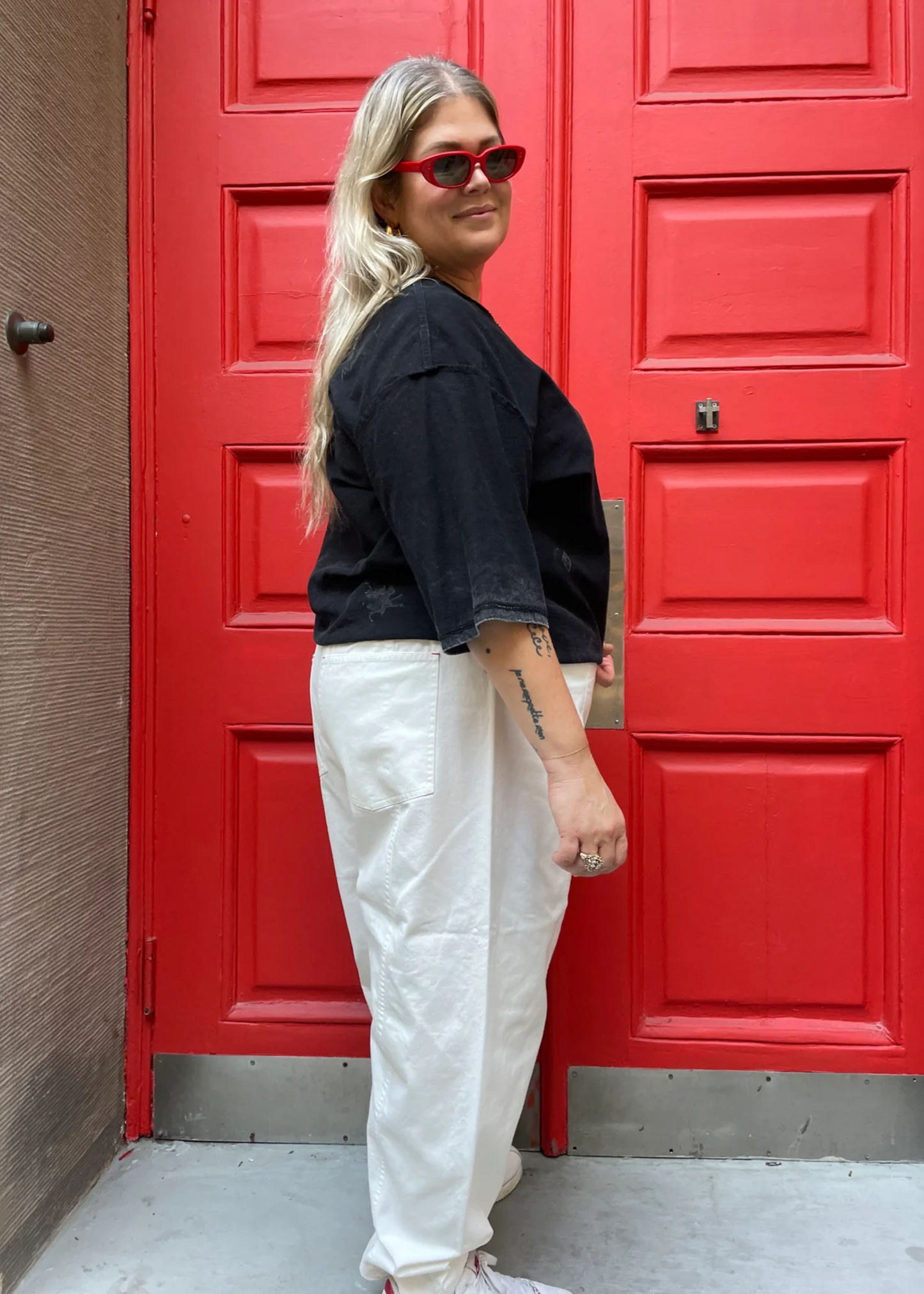 Janus pants II (with side pockets), white
