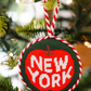 Needlepoint ornament, New York