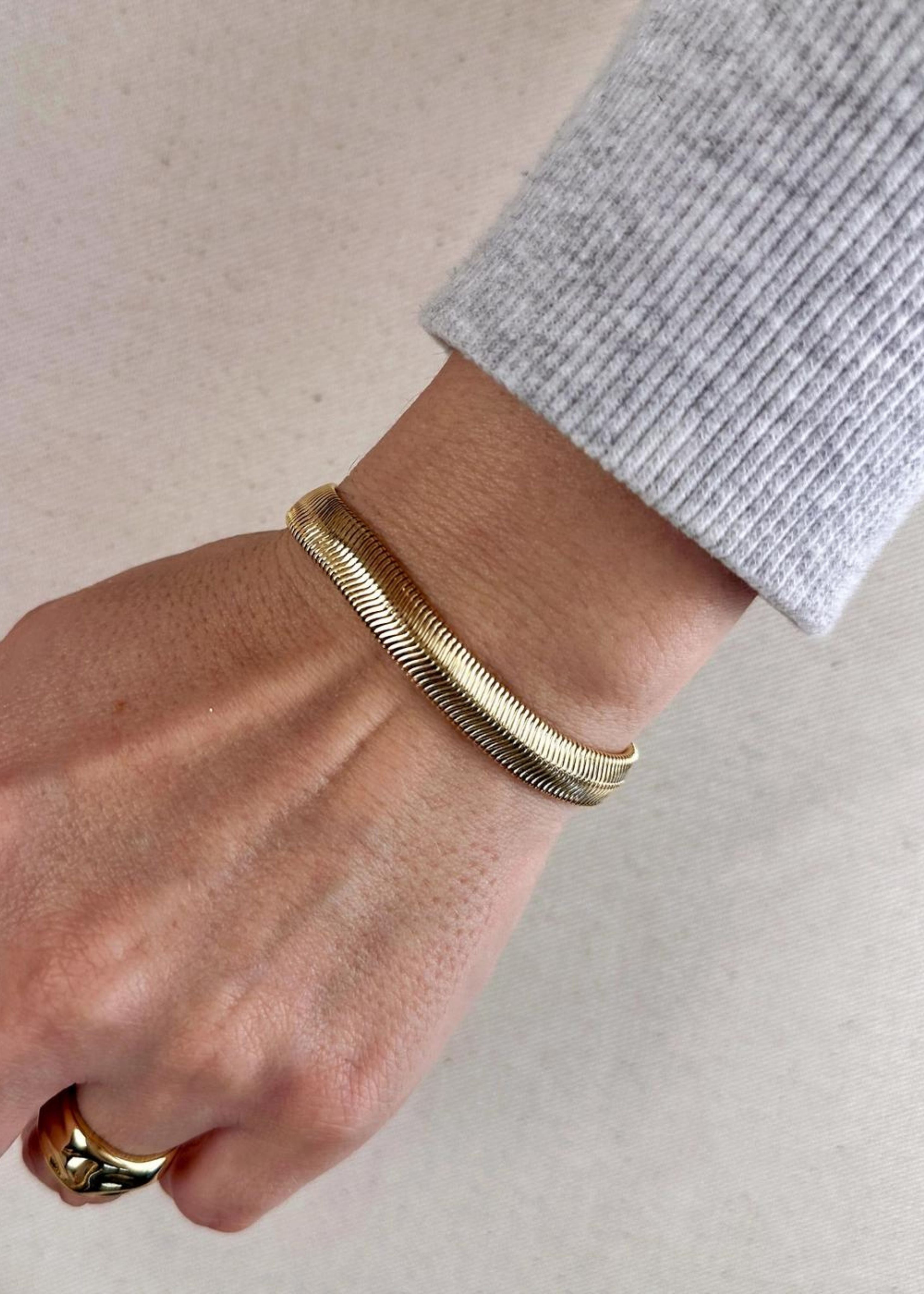 Snake chain bracelet, 8mm