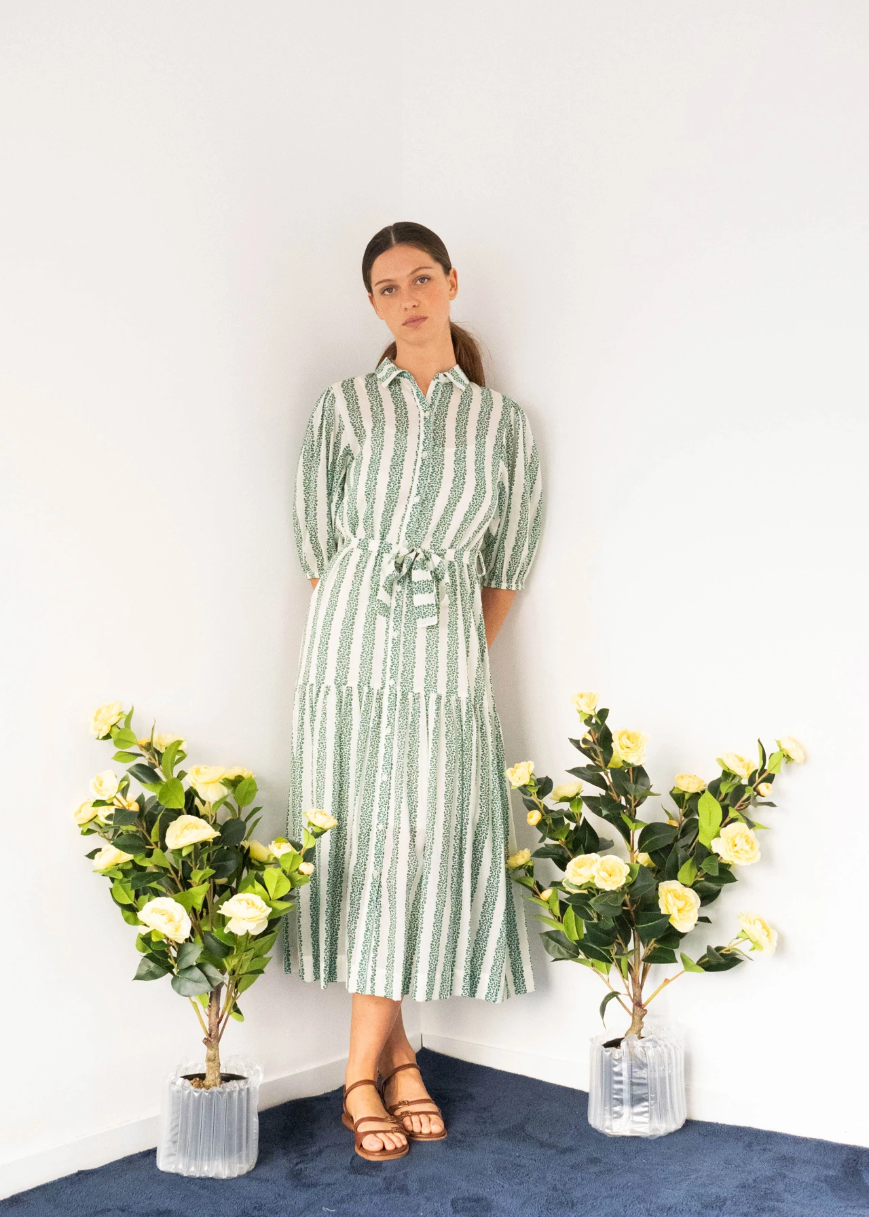 Flowers long dress