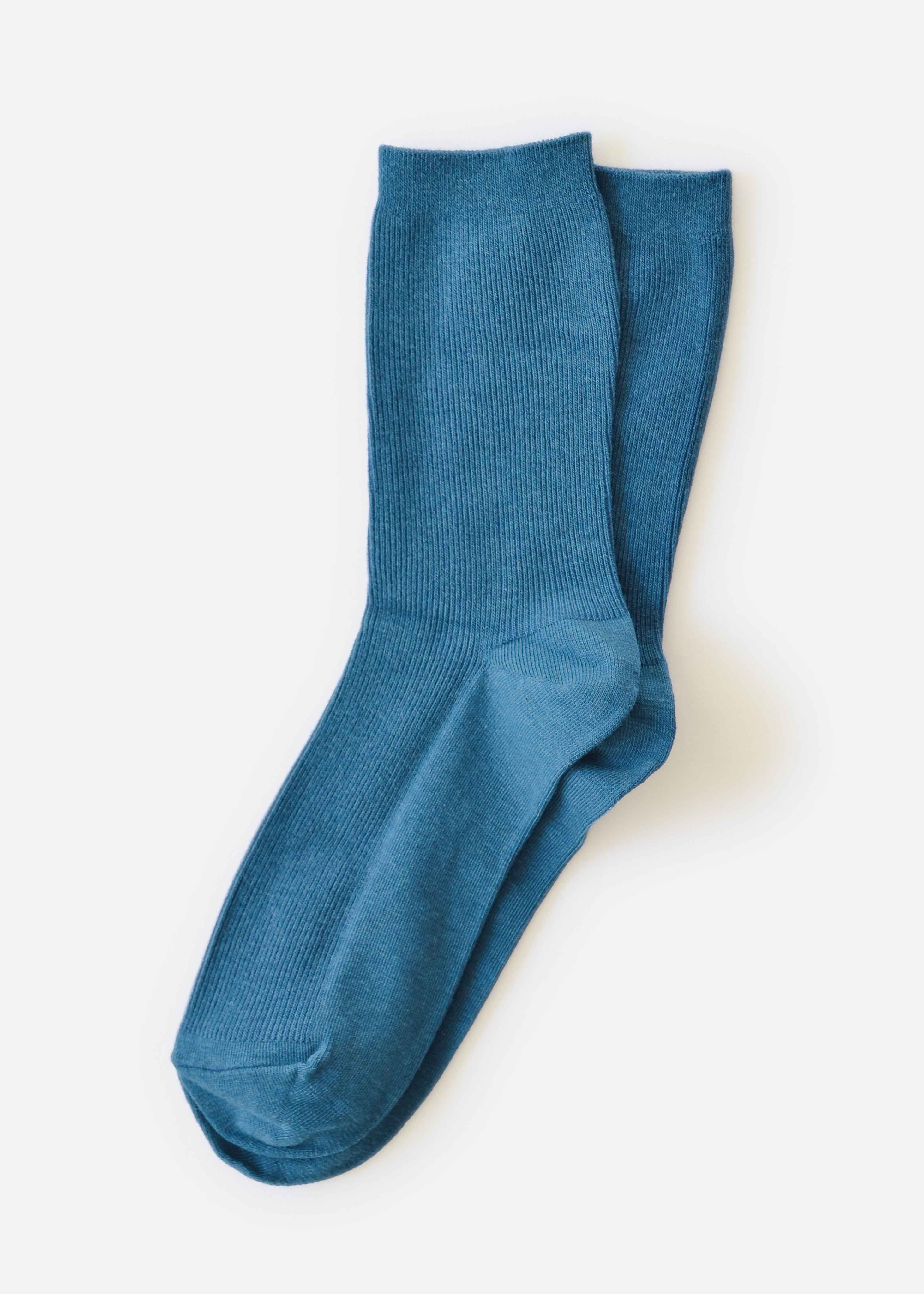 Nordic sock, teal-blue