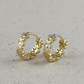 Flower huggie earrings