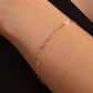 Alternated paperclip bracelet