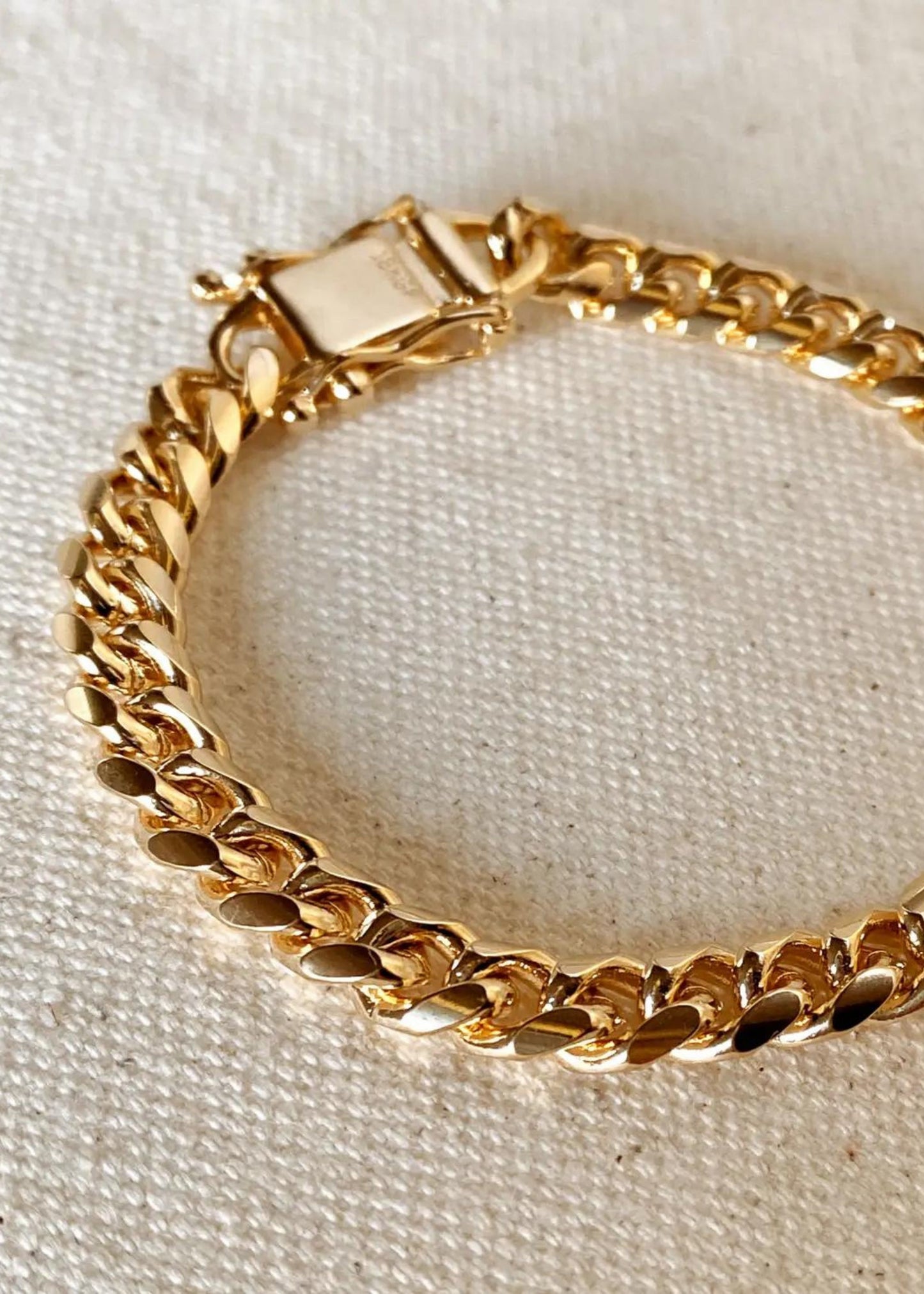 Chunky cuban link bracelet, 7mm