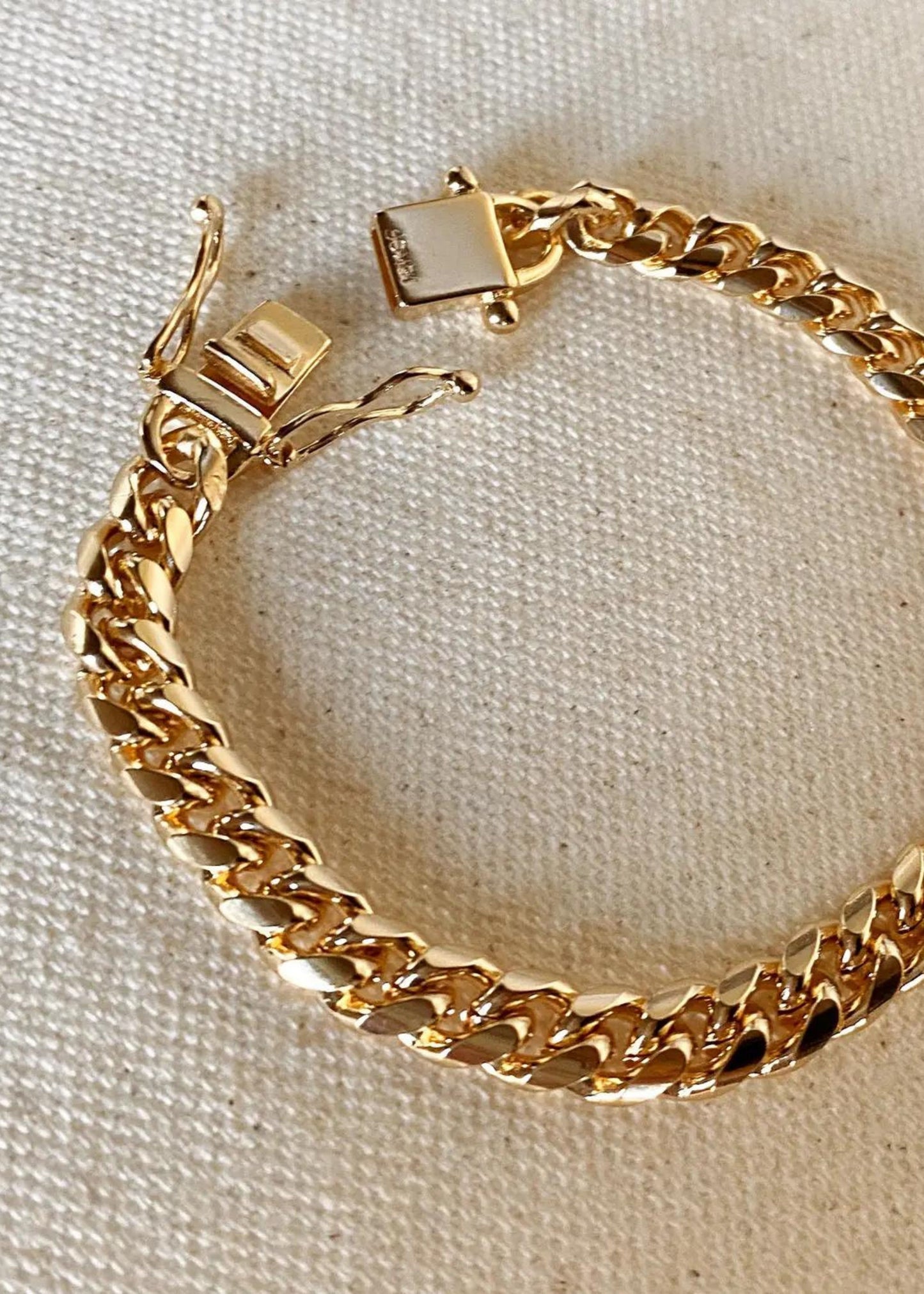 Chunky cuban link bracelet, 7mm