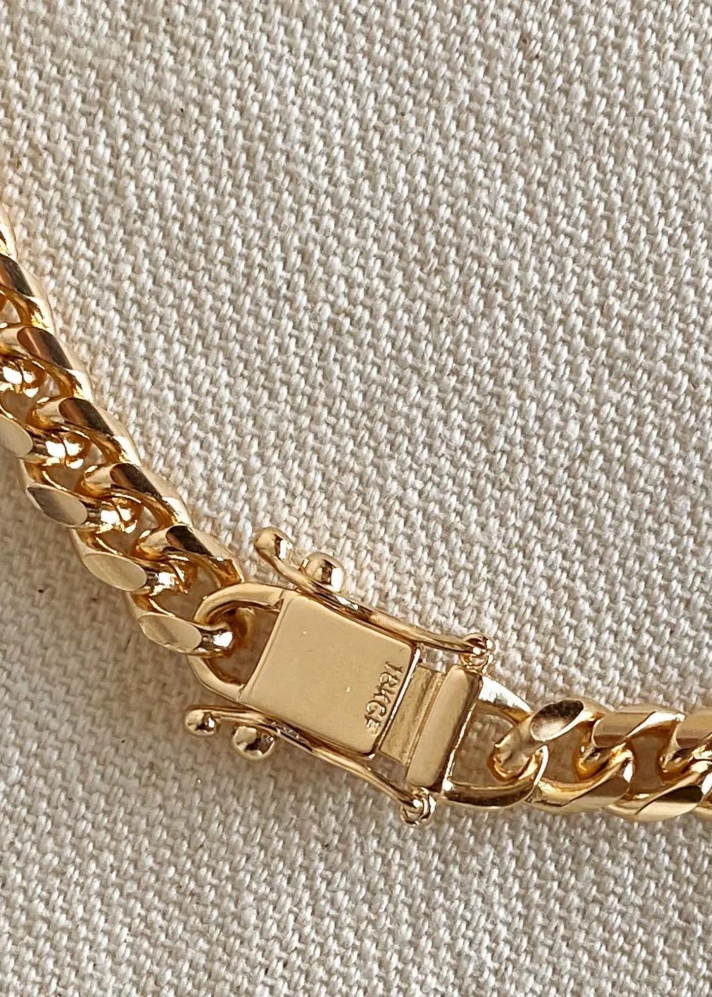 Chunky cuban link bracelet, 7mm