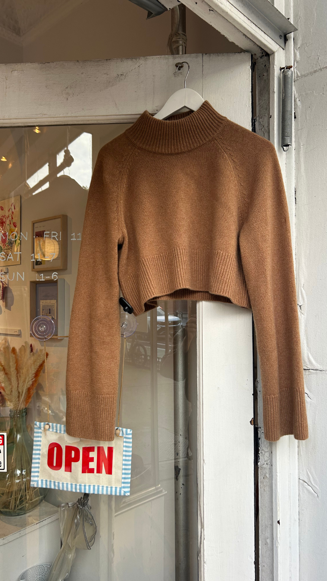 Reformation cropped sweater