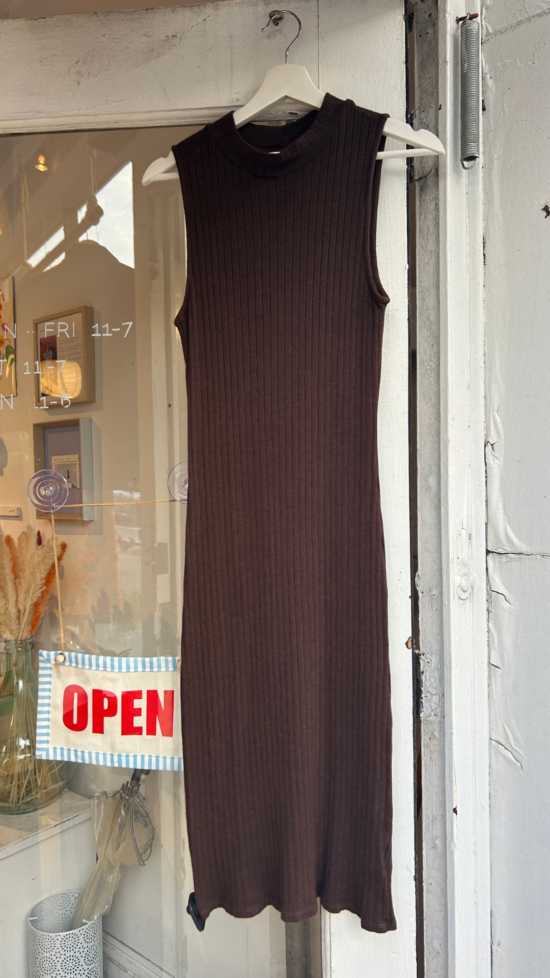 Bella Dahl knit dress, brown