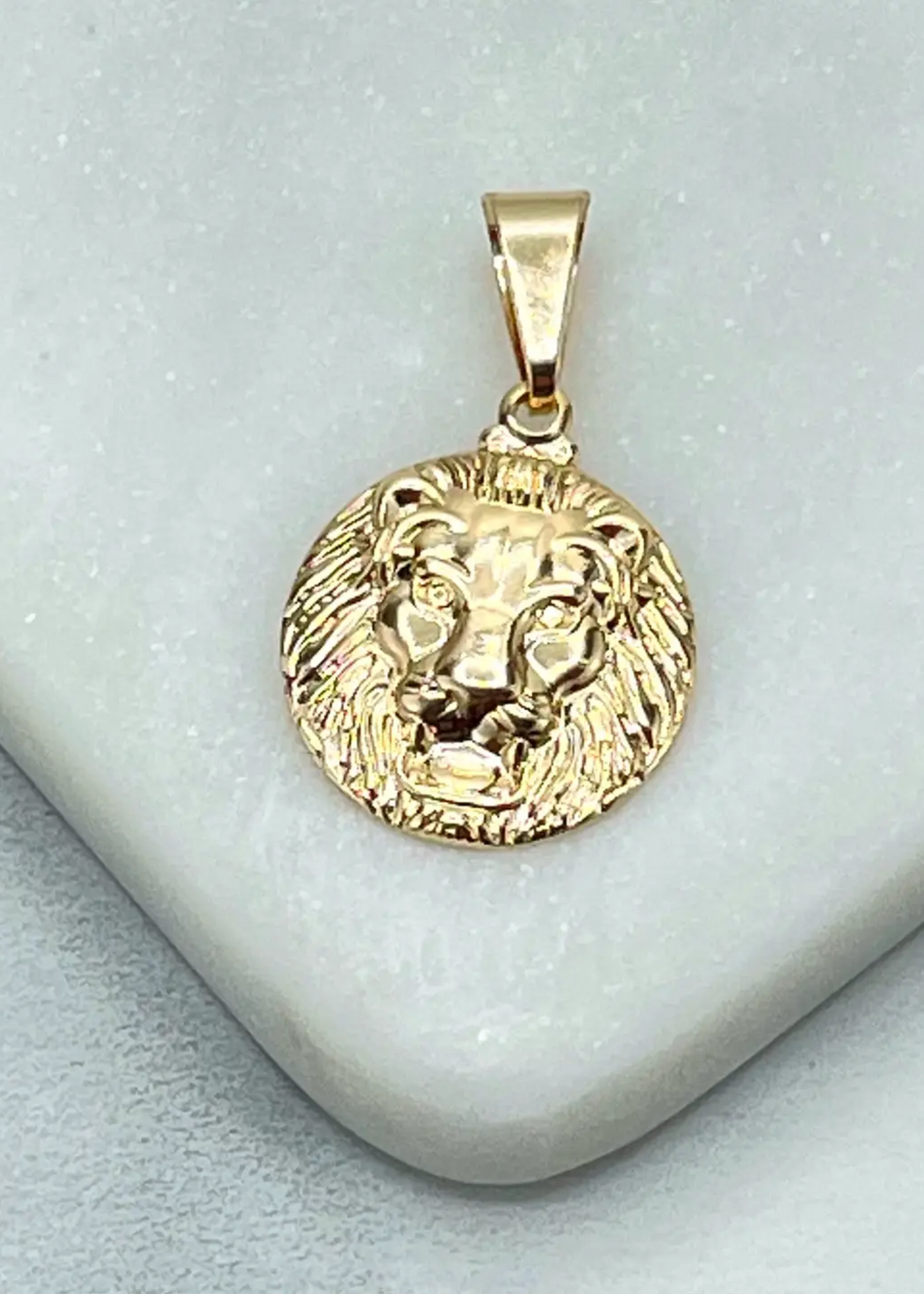 Lion face charm