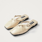 Adria leather mules, onix cream