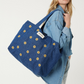 Célestins bag, denim yellow sunflower