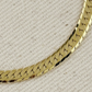 Diamond cut herringbone bracelet