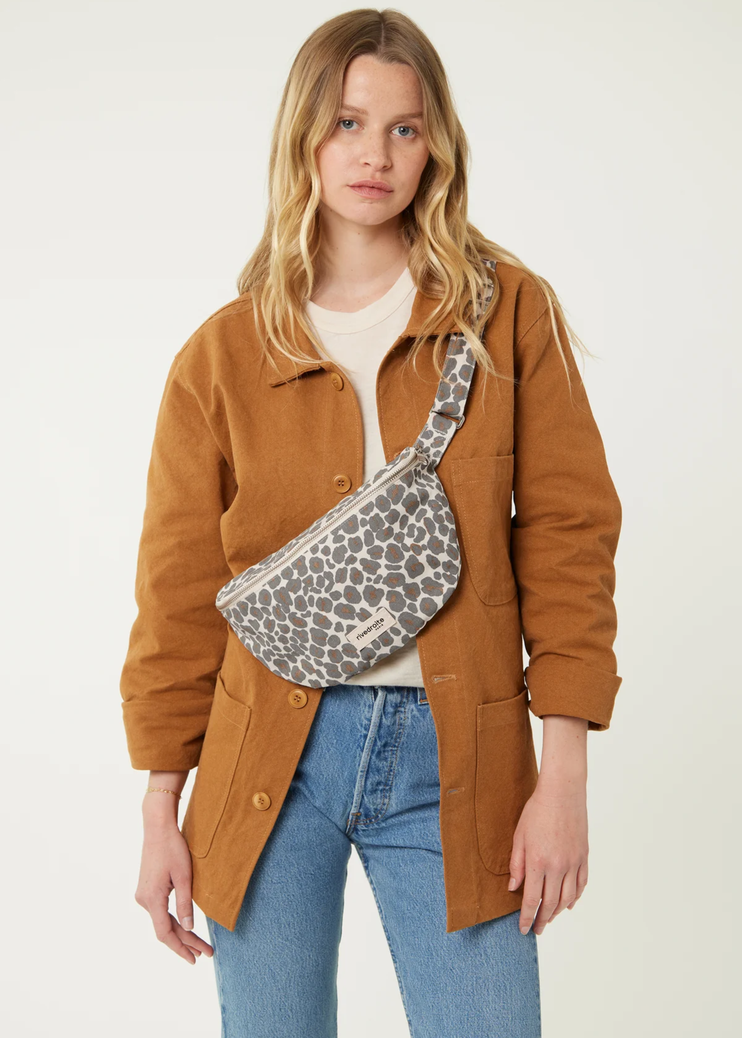 Custine bag, leopard grey