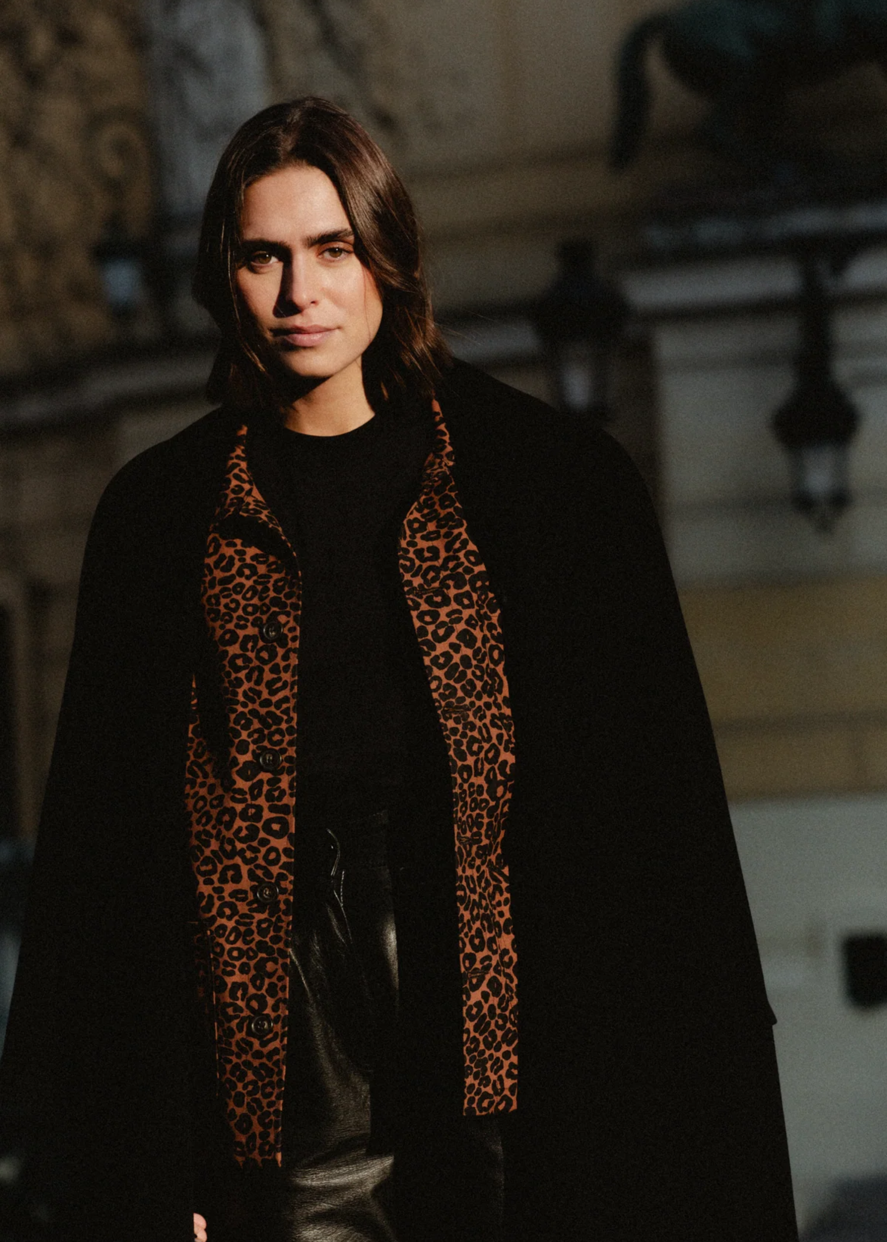 Barbès jacket, leopard