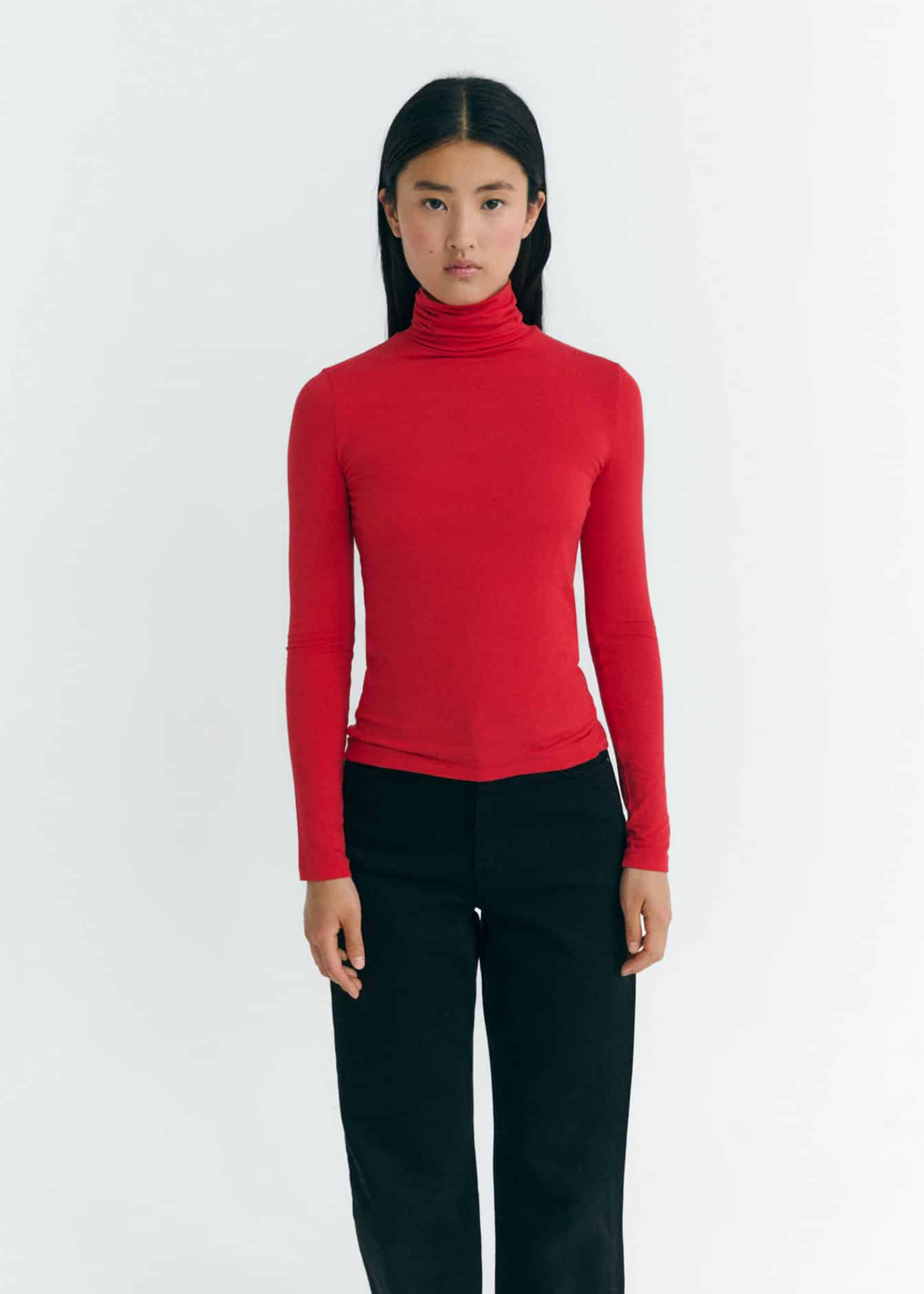 Noe cashmere top, red