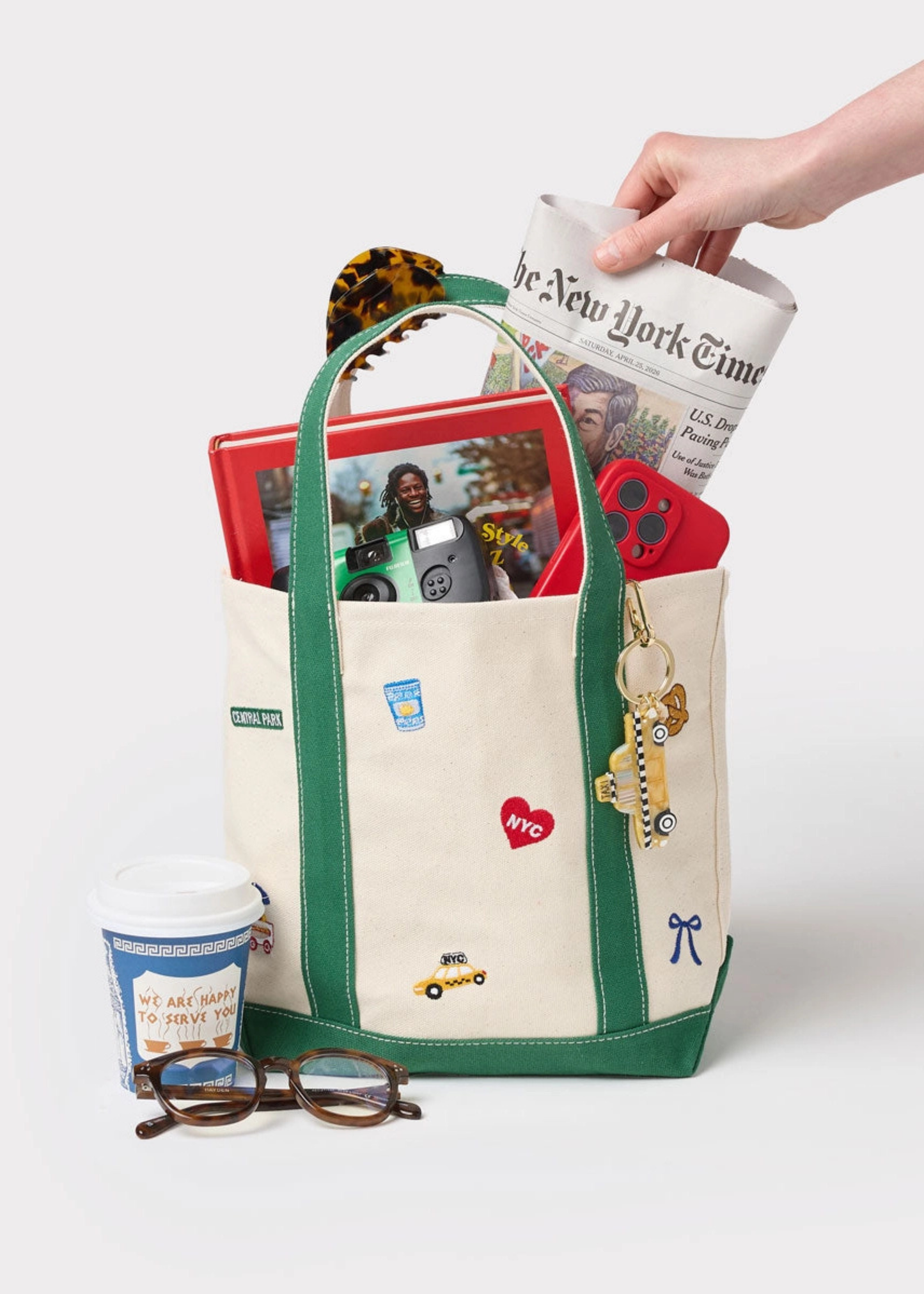 New York City icons tote, small