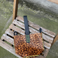 Navigli bag, dark cheetah calfskin