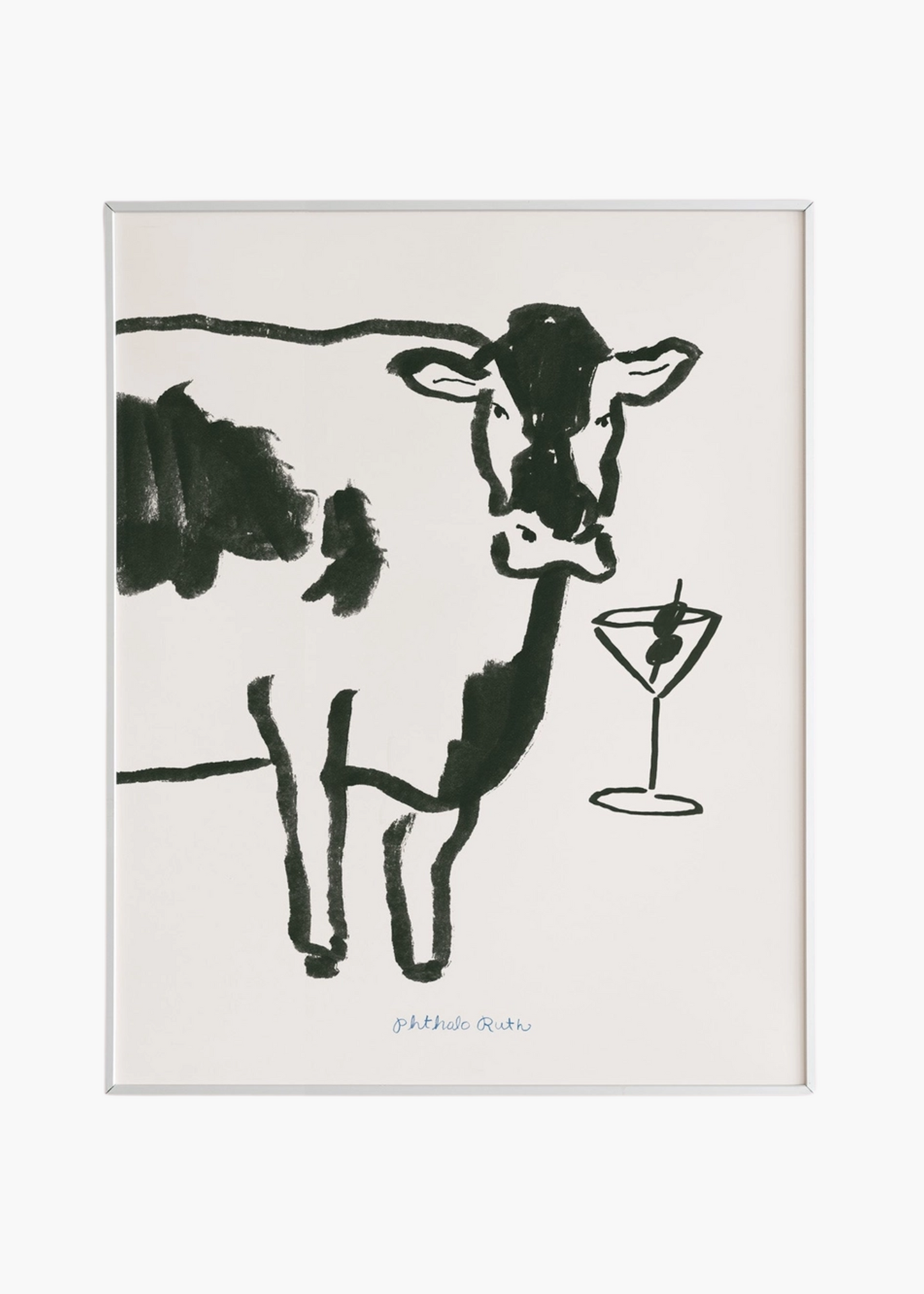 Moo-tini art print