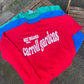 Neighborhood postcard upcycled sweatshirt, Carroll Gardens