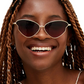 Transformation sunglasses, gold/burgundy