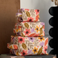 Makeup bag, mod floral