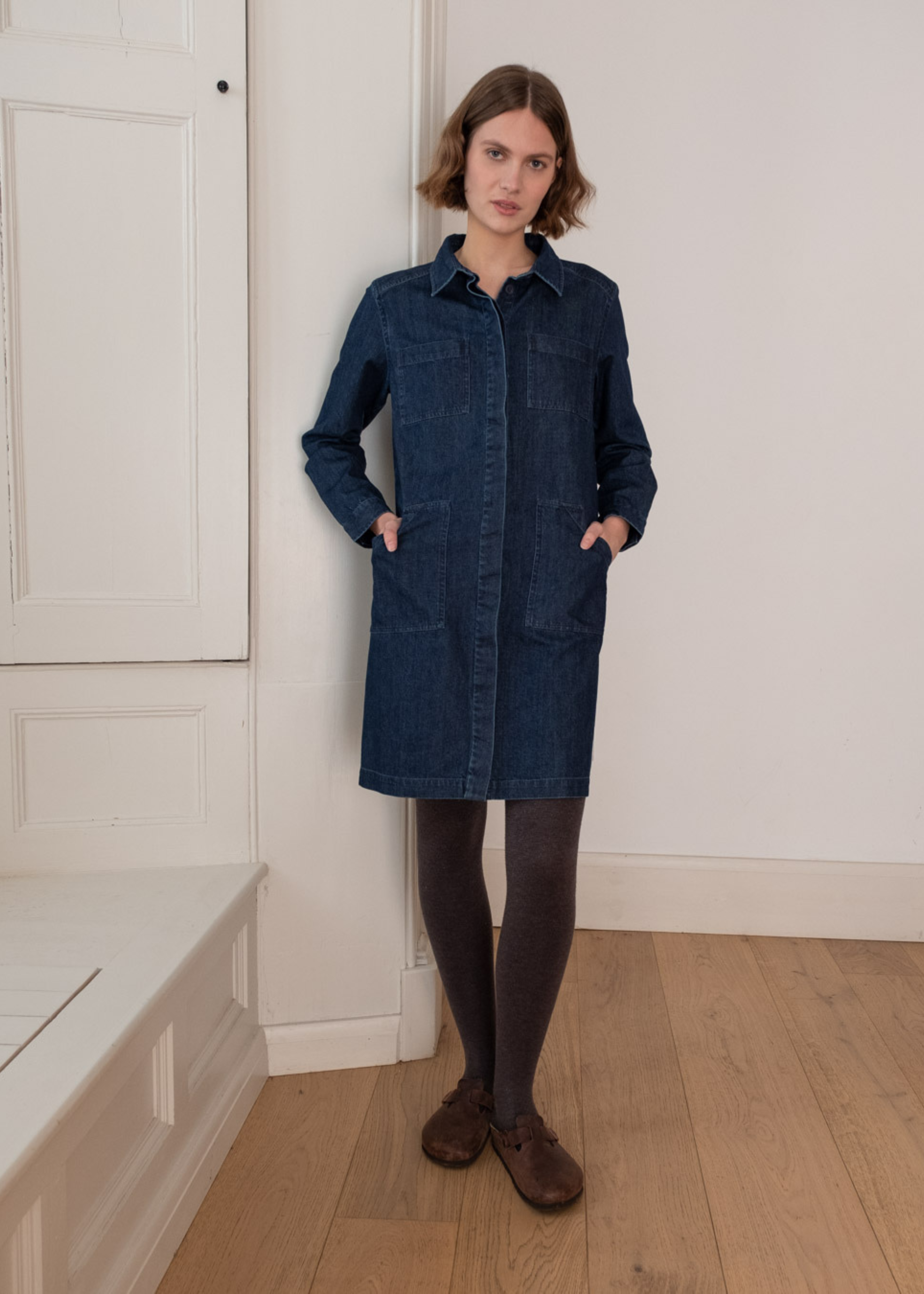 Ocean shirt dress