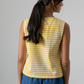 Alma jersey top, yellow