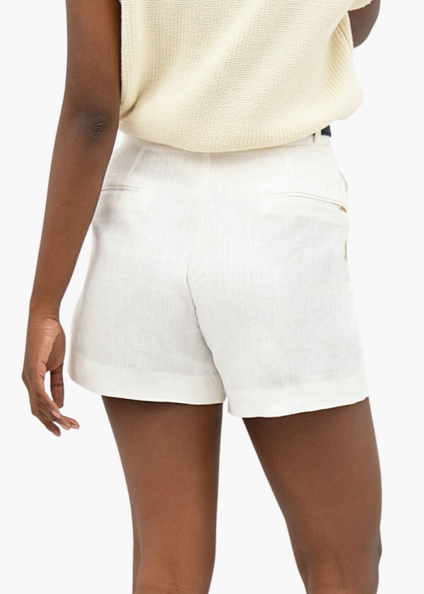 French rivera short, white