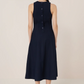 Framework dress, navy