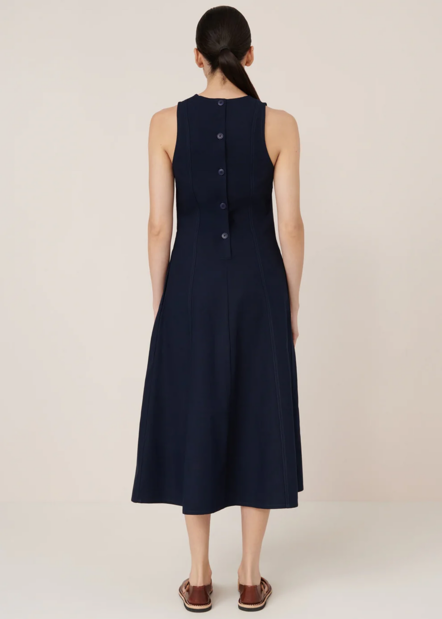 Framework dress, navy
