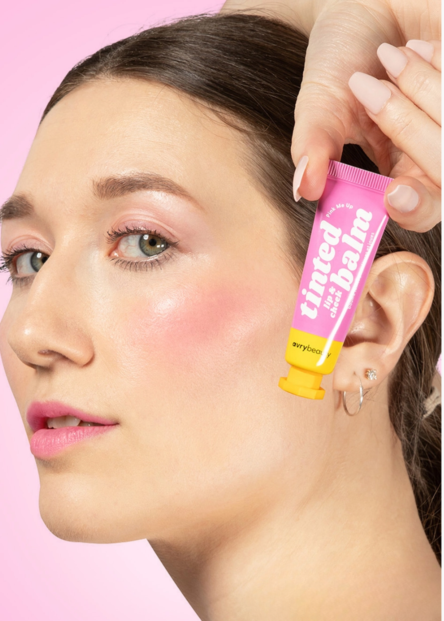 Lip and cheek tinted balm, pink me up