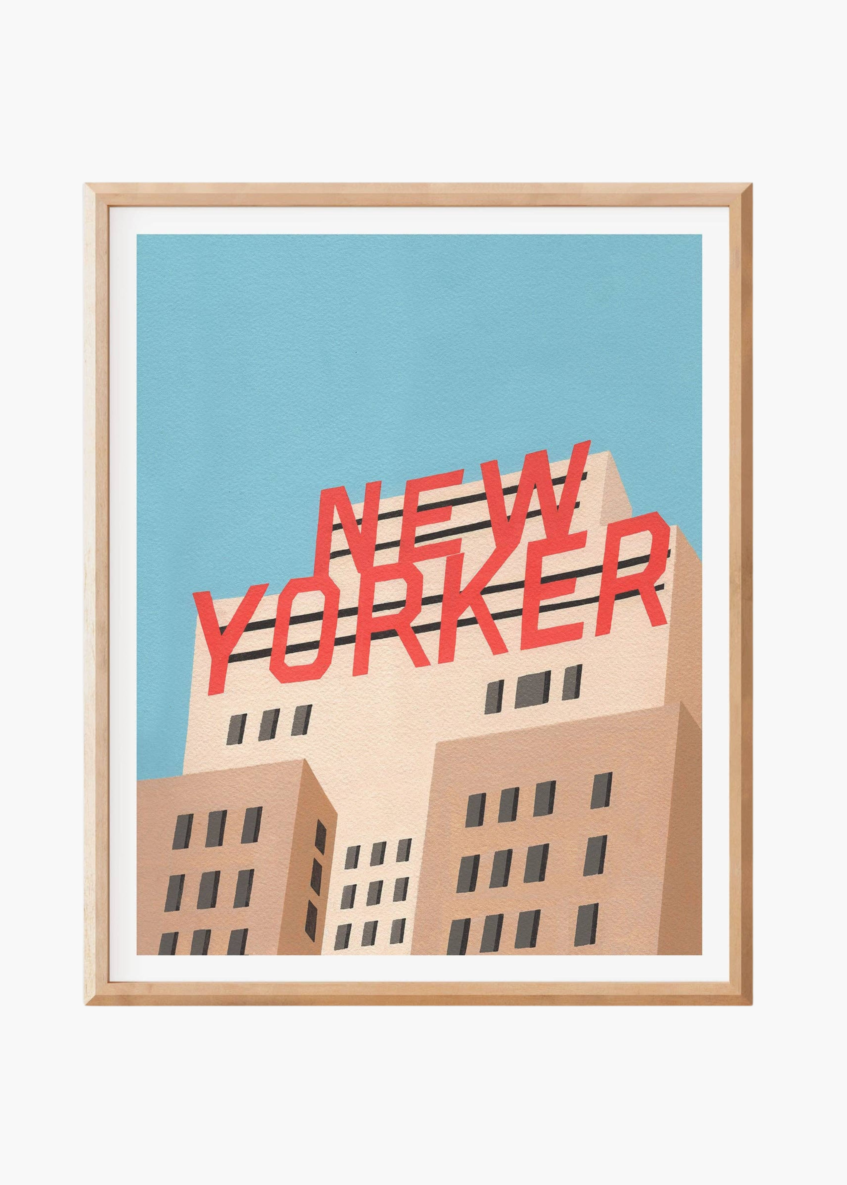 New Yorker hotel art print
