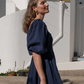 Elsie dress, true blue