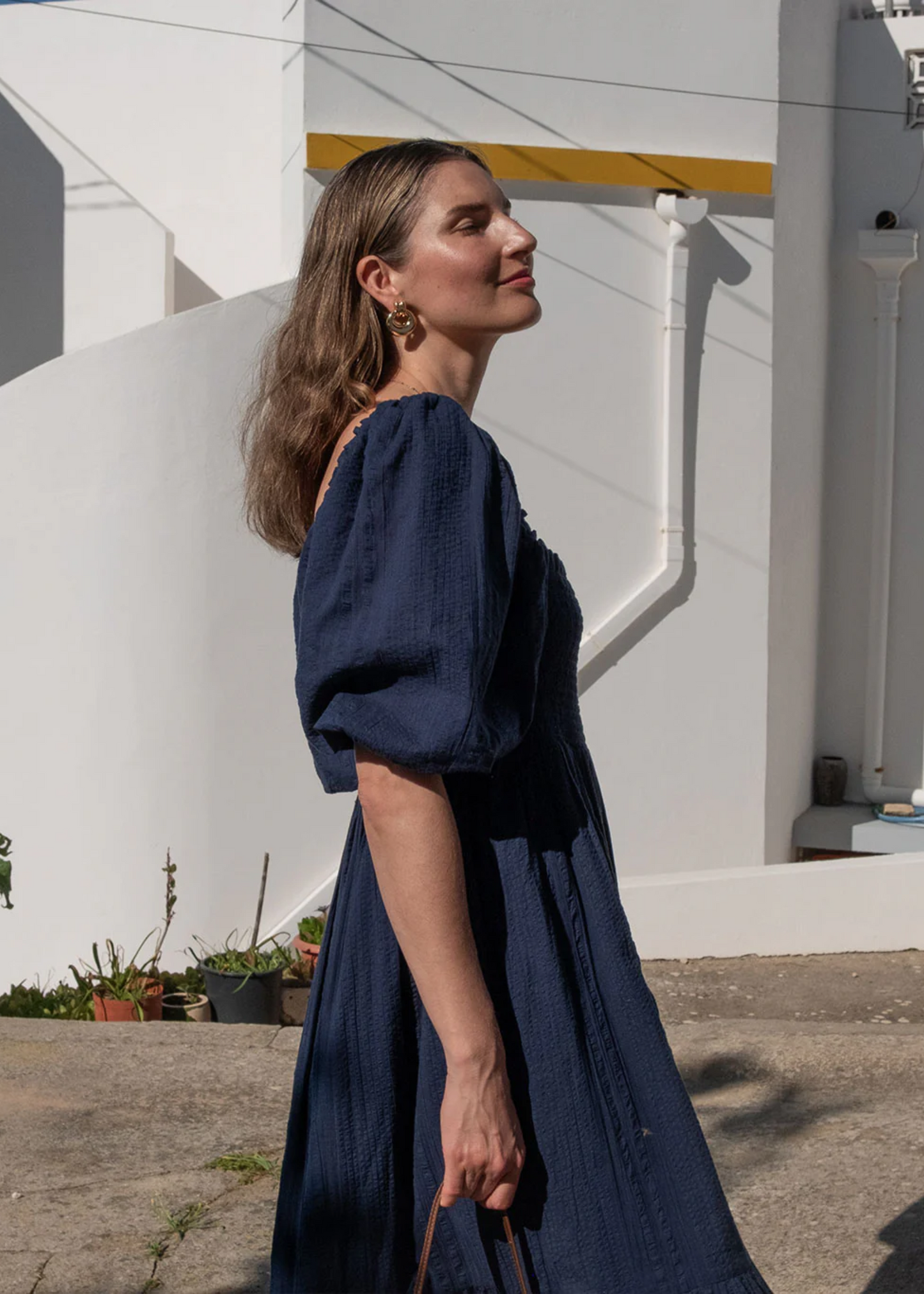 Elsie dress, true blue
