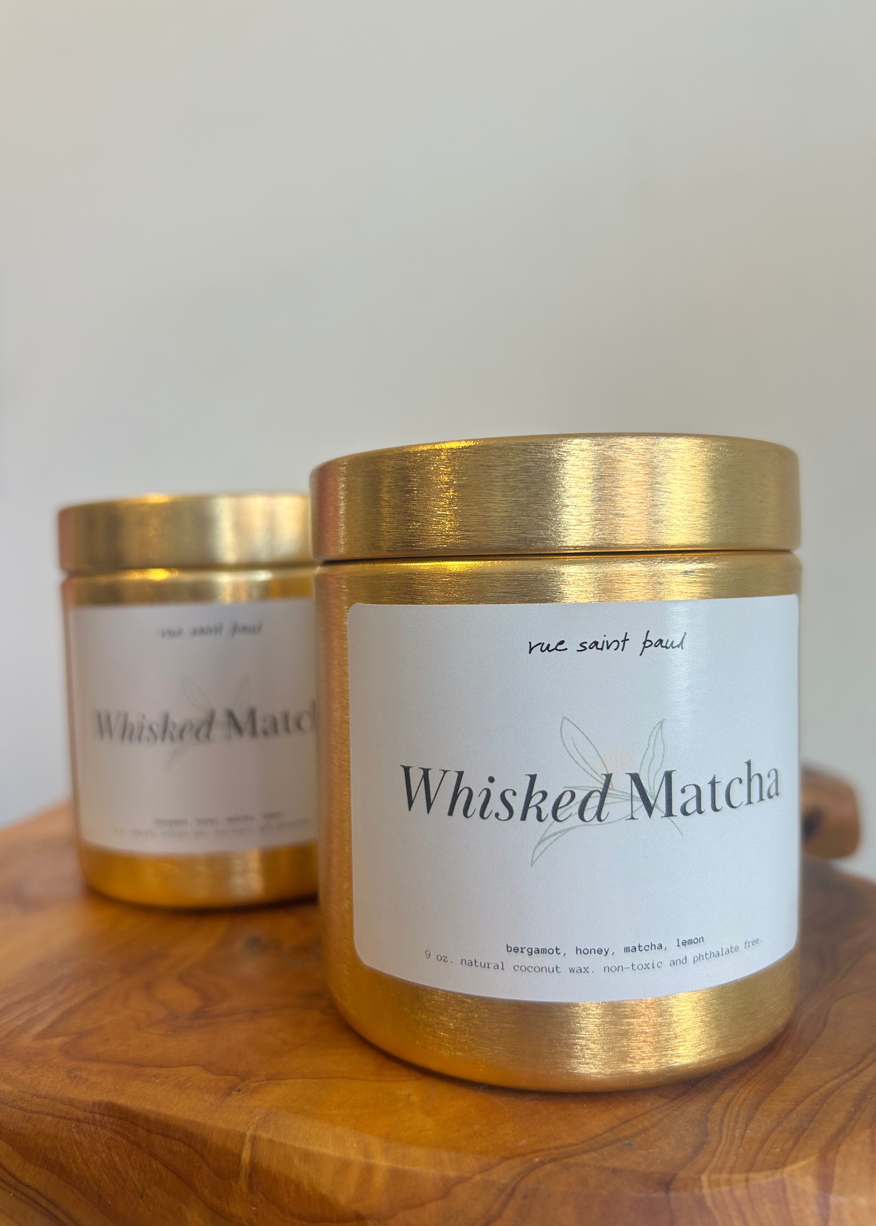 Whisked matcha candle