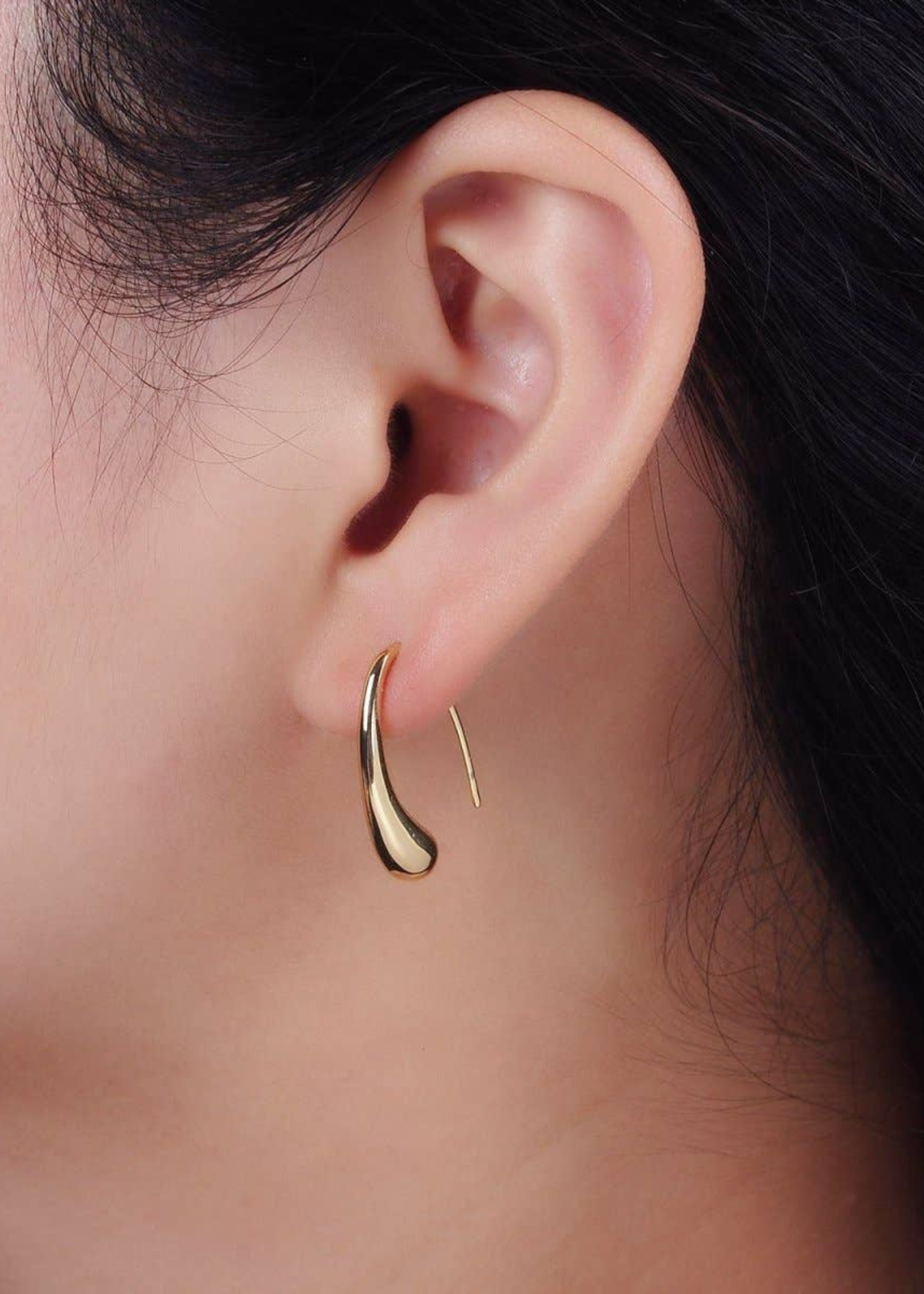 Molten drop earrings
