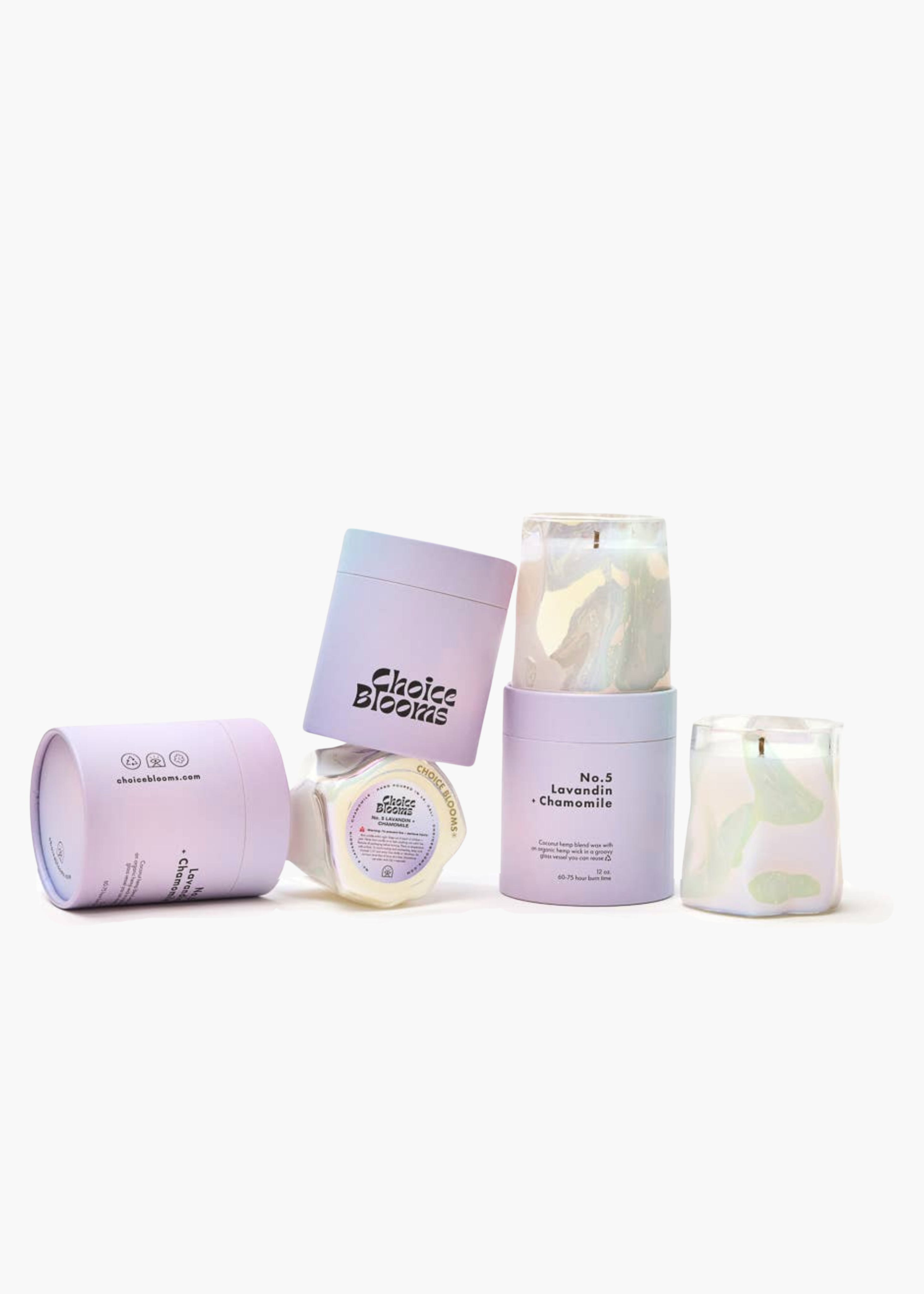 No. 5 lavandin + chamomile candle