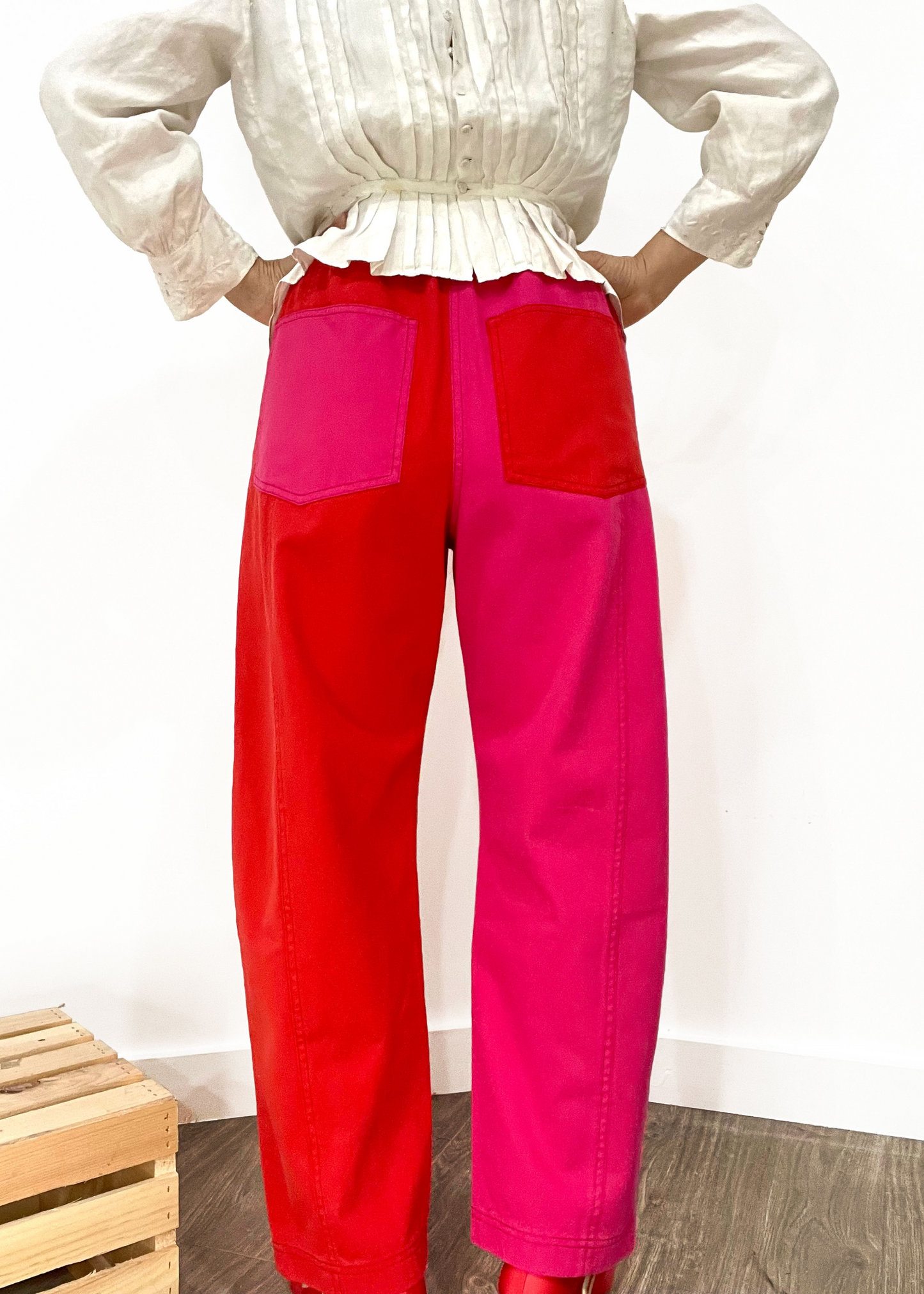 Janus pants II (with side pockets), pink