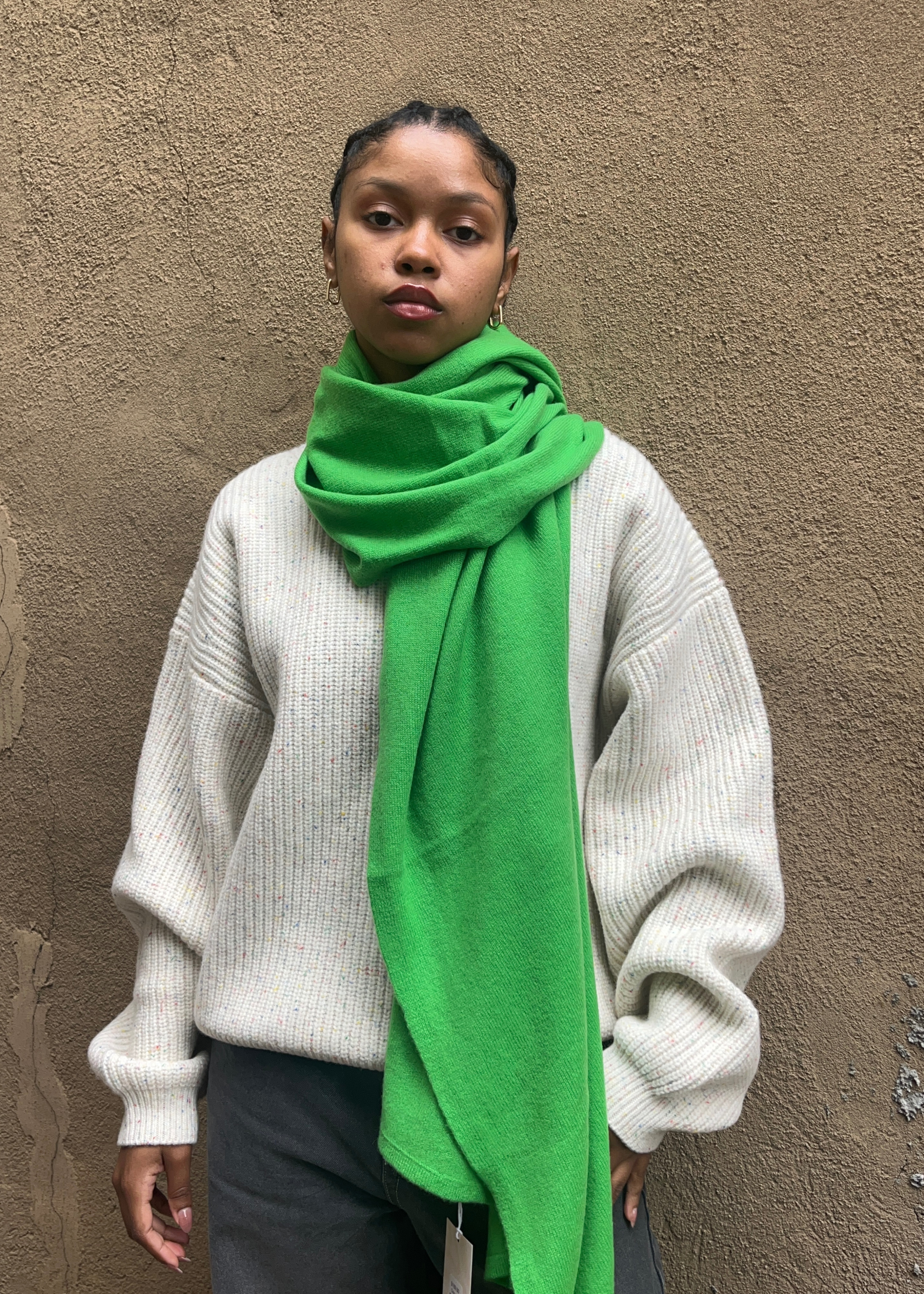 Oversized travel wrap, green